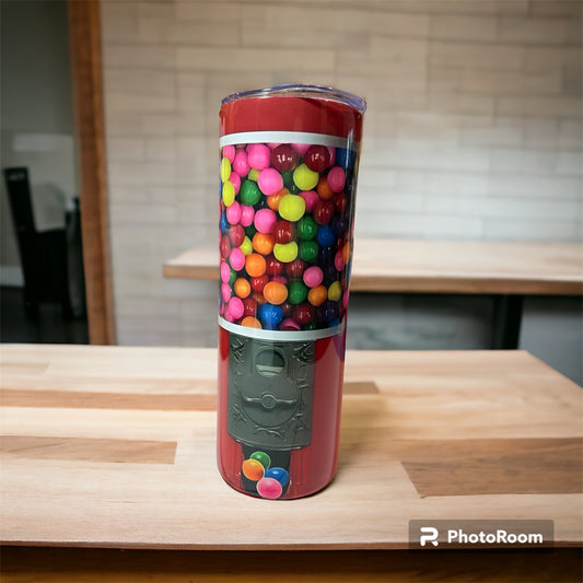 20 oz tumbler Bubble gum machine