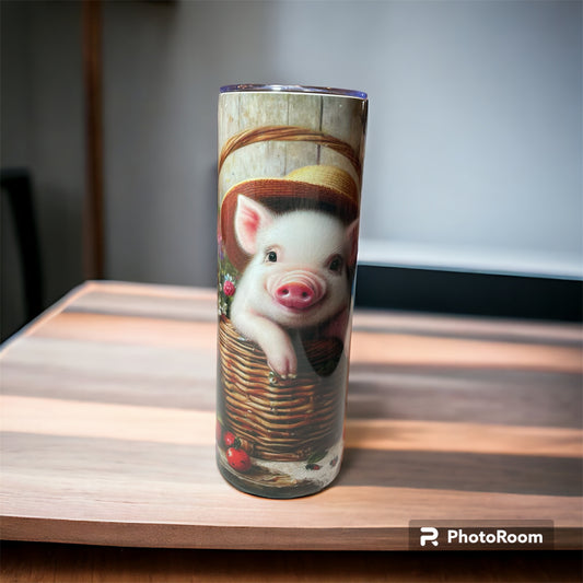 20 oz tumbler piglet