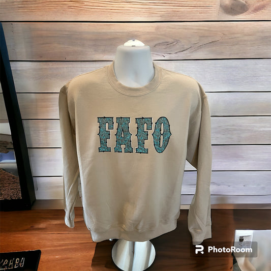 Crew neck sweatshirt FAFO